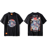 Harajuku T Shirt Men Hip Hop T-Shirt Stone Lion Chinese Streetwear Summer Tshirts Short Sleeve Cotton Tops Tees Hipster New