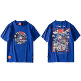Harajuku T Shirt Men Hip Hop T-Shirt Stone Lion Chinese Streetwear Summer Tshirts Short Sleeve Cotton Tops Tees Hipster New