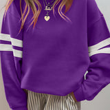 Taylor Striped Oversized Sweatshirt
