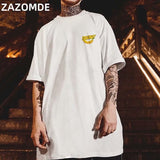 Hip Hop mens cotton T-shirt fashion loose men BF student banana print short-sleeved tees cool man wear Round neck tshirt