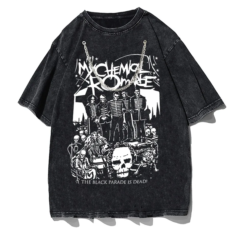 My Chemical Romance Black Parade Oversized T-Shirt Women Punk Emo Rock Tee