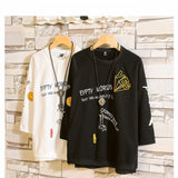 Funny Eiffel Tower Letter Print O-Neck Fitness Tshirt Men Summer Streetwear Fashion T shirt Male White Oversized Hip-hop T-shirt