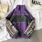 Jacket Men Windbreaker Autumn Hip Hop Couple Thin Jacket Windbreaker Patchwork Multi Pockets Casual Track Coat Streetwear