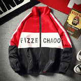 Jacket Men Windbreaker Autumn Hip Hop Couple Thin Jacket Windbreaker Patchwork Multi Pockets Casual Track Coat Streetwear