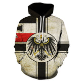 Hoodie 3D Bandeira Rússia — Oversized