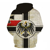 Hoodie 3D Bandeira Rússia — Oversized