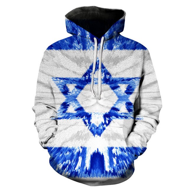 Hoodie 3D Bandeira Rússia — Oversized
