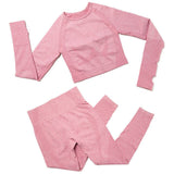 Yoga Sets 2 Piece Women Sport Outfits Workout Sets Exercise Sportswear Gym Jogger Actiivewear Running Suits Fitness Clothes