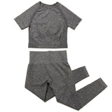 Yoga Sets 2 Piece Women Sport Outfits Workout Sets Exercise Sportswear Gym Jogger Actiivewear Running Suits Fitness Clothes