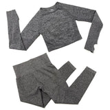 Yoga Sets 2 Piece Women Sport Outfits Workout Sets Exercise Sportswear Gym Jogger Actiivewear Running Suits Fitness Clothes