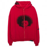 Hoodies Men Gothic Punk Boy Zipper Outwear Rock Cool Hipster Coats Casual Harajuku  Hip Hop Oversized Couple Streetwear