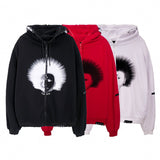 Hoodies Men Gothic Punk Boy Zipper Outwear Rock Cool Hipster Coats Casual Harajuku  Hip Hop Oversized Couple Streetwear