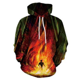 Hoodie 3D Graffiti Caveira — Manga Comprida