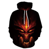 Hoodie 3D Graffiti Caveira — Manga Comprida